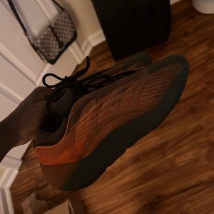 yeezy 700 copper fade these are worn